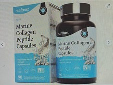 3 Pack Marine Collagen Peptide Capsules Supplement 90 Capsules 270 Total 