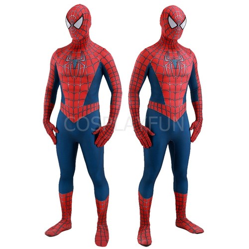Spider Man 2 Tobey Maguire Cosplay Costume Peter Parker Bodysuit Handmade - Picture 4 of 7