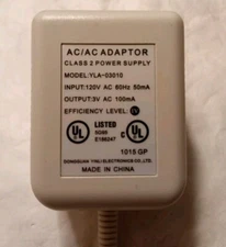NEW Waterpik Flosser Class 2 Power Supply YLA-03010 AC Adapter OEM