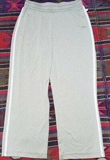 Zenergy by Chico's Womens Athletic Wide-Leg Crop Pants Size 1 Elastic Waist Gray