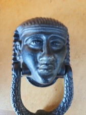 OLD EGYPTIAN STYLE HEAD DOOR KNOCKER