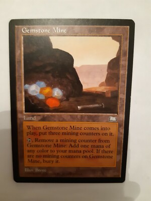 MTG. GEMSTONE MINE. WEATHERLIGHT. RARE. NM/M. MAGIC THE GATHERING