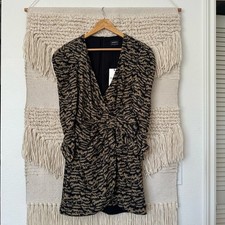 NWT: Bardot Tracey Twist Animal Print Dress sz 6