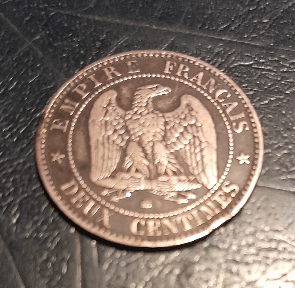 FRANCE - 2 Centimes Napoléon III 1855 BB Strasbourg - Tête Nue - Photo 2/3