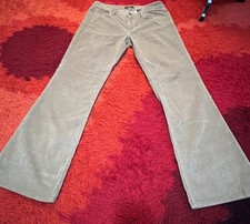 Vtg 2006 Eddie Bauer Pants sz 12 Khaki Corduroy Curvy Bootcut