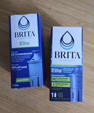 Two 2 BRITA ELITE Replacement Water Filters / New