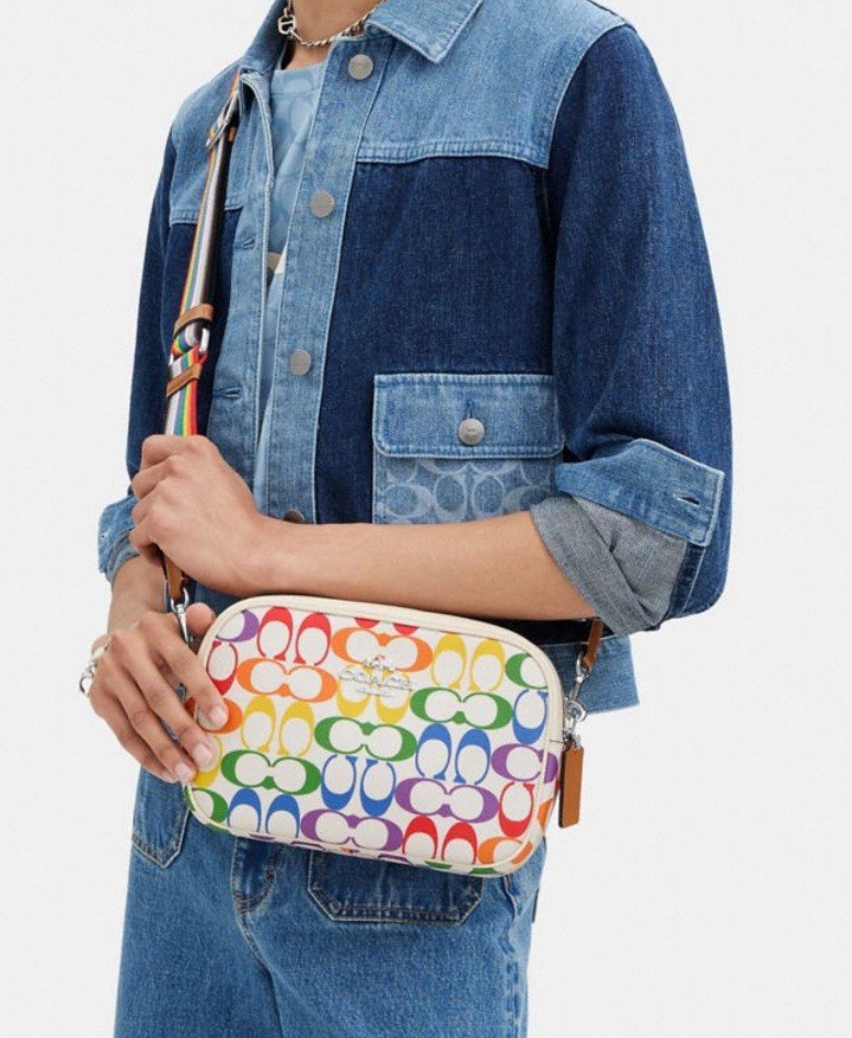 L*s様 新品 COACH CA175 レインボー シグネチャー カメラバッグ NWT COACH Jamie Camera Bag In Rainbow Signature CA175 | eBay
