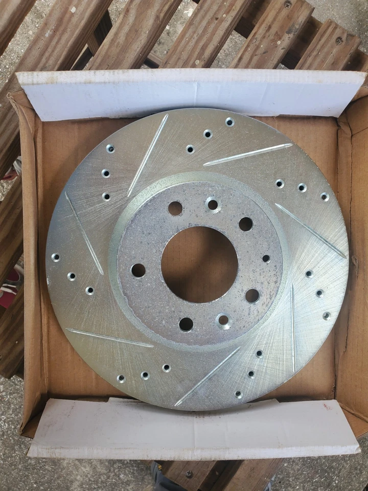 Drilled Rotors,with Ceramic Brake Pads for 2008 Ford Fusion - Image 3 of 4