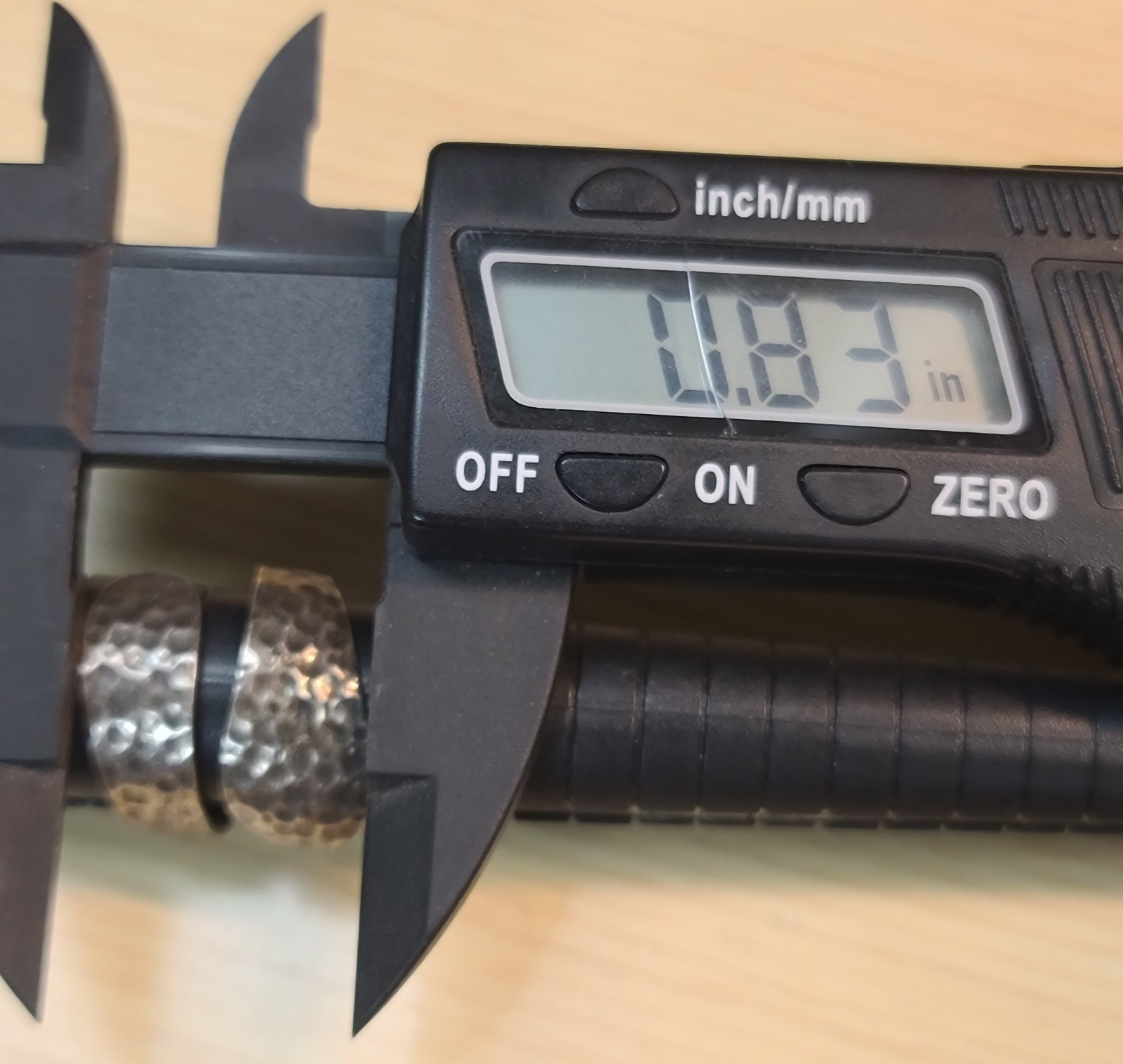 Sterling 925 Solid Silver Hammered Bypass Ring Ad… - image 8