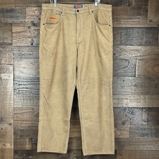 Empyre Relax Corduroy Pants Mens 36 39x30 Tan Baggy Skater Hip Hop Grunge Y2K