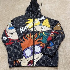 Members Only x Nickelodeon Jacket Medium Rugrats Hey Arnold Ren Stimpy