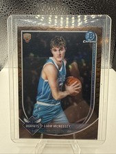 2025-26 Bowman Chrome Liam McNeeley RC #BCV-29 Reptilian Refractor Hornets