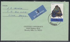 Zambia - 1982 Cover from Kitwe to USA (Solo Usage)
