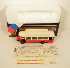 1934 Red Autobus Bus Lyonnais Renault TN 6C Solido 7.25" Diecast 1:50