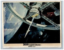 2001 A Space Odyssey Original Lobby Card Space Station 5 Artwork Stanley Kubrick