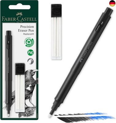 FABER-CASTELL 185610 - Radiergummi Stift Precision Eraser Pen, inklusive