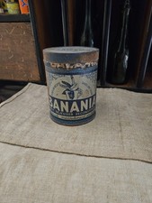 Boite publicitaire ancienne - Boîte ronde de BANANIA