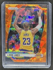 2024-25 Panini Prizm LeBron James Orange Ice #130 Lakers