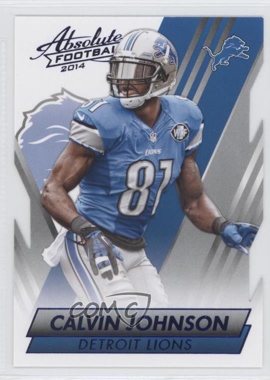 2014 Panini Absolute Retail Blue Calvin Johnson #97 HOF 0u7