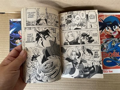Beyblade Vol 3 4 5 6 7 Lot Manga Viz Takao Aoki English 2005 1st