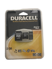 Duracell Micro SDHC Universal Pack Flash Memory SD Adapter NEW 2GB