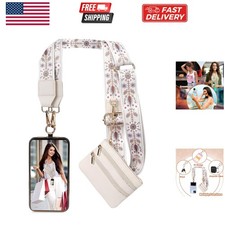 Clip and Go Strap for Phone with Wallet Crossbody, Phone Strap with Zippered ...