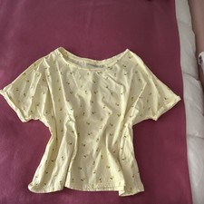 Janina Damen T-Shirt Gr. XL Gelb Basic Kurzar...