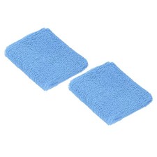 2Pcs 8x8cm Sport Wristbands Terry Absorbent Tennis Sweatband, Light Blue
