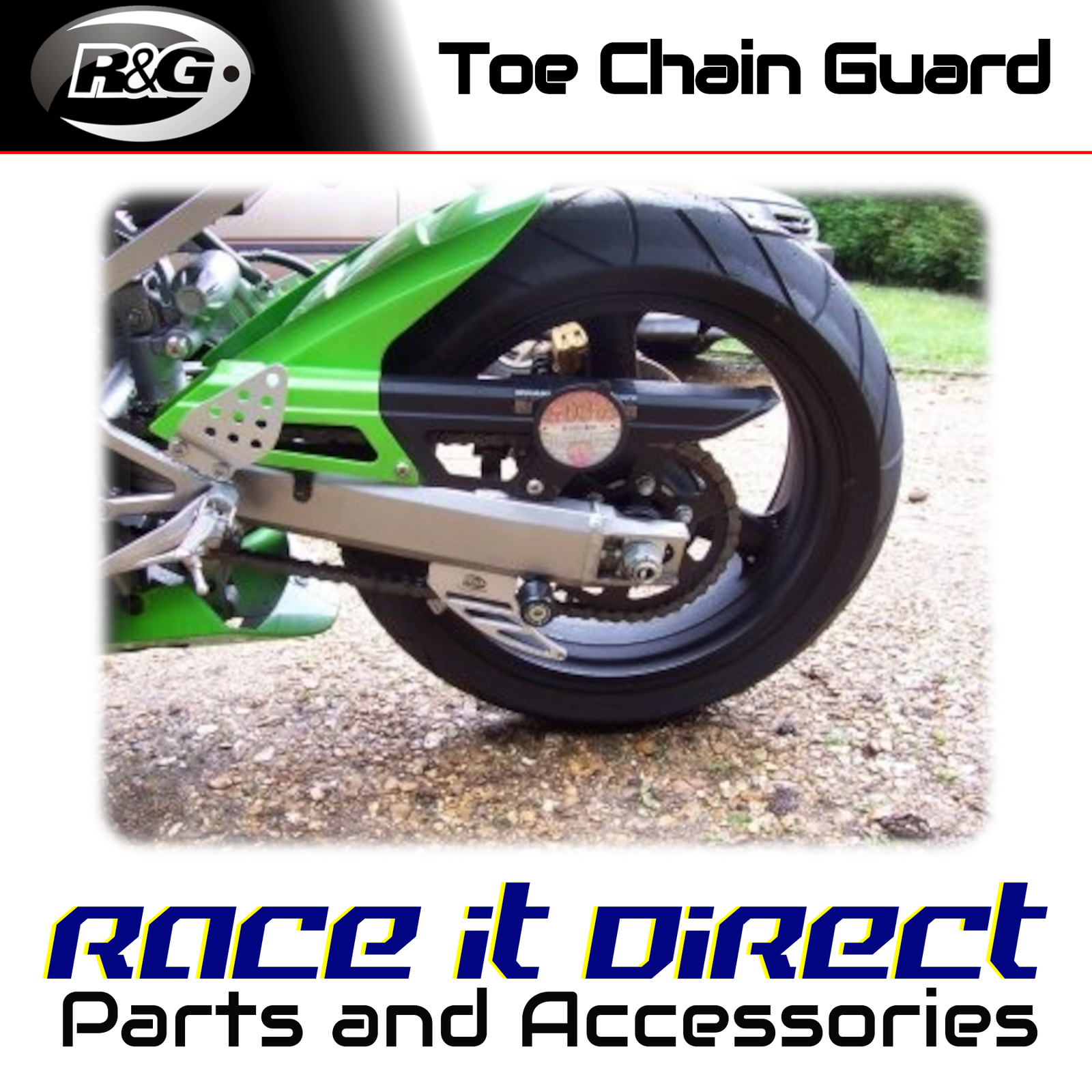 Toe Chain Guards for Honda VTR1000 SP-2 All Years Aluminium Silver R&G