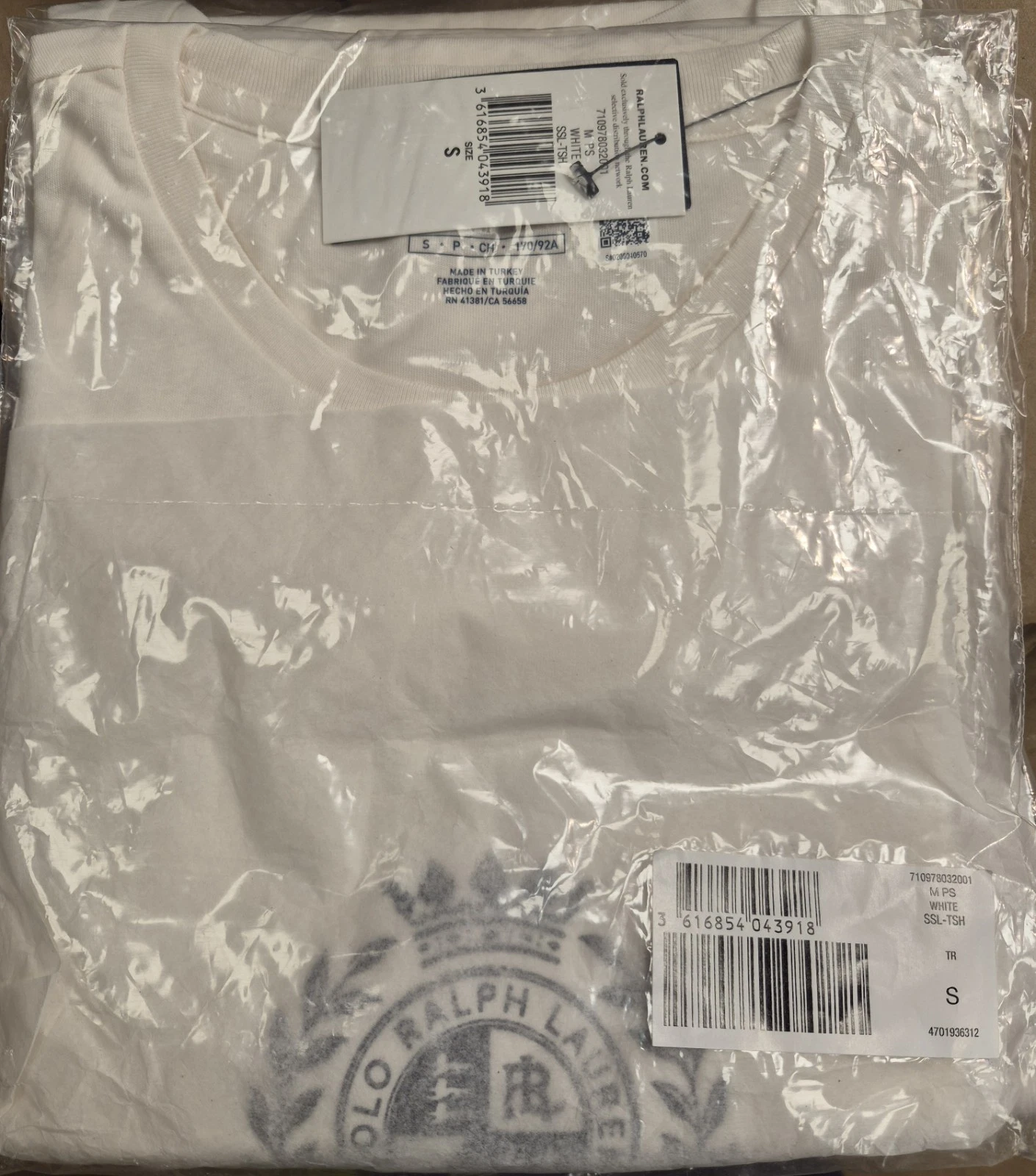Ralph lauren Mens Standard Fit Polo Crest Jersey T-Shirt. Size S