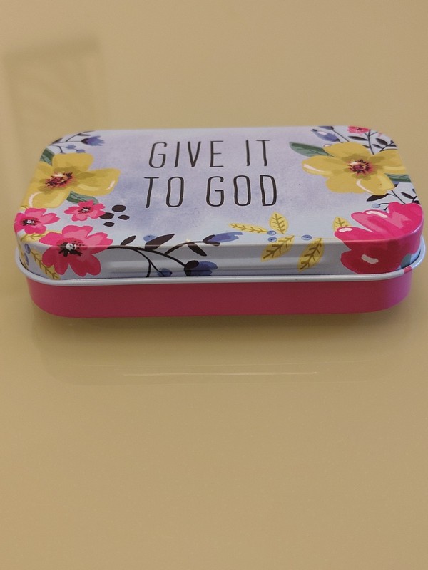 Floral Give It To God Prayer Box