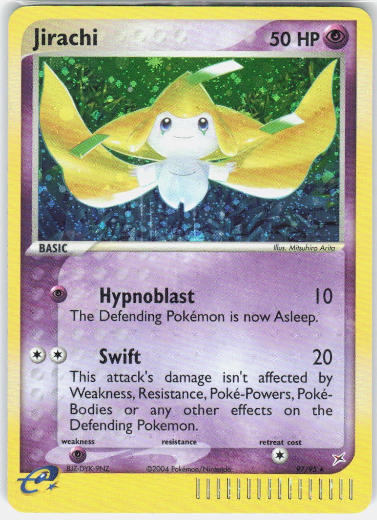 Jirachi 97/95 Secret Rare Team Magma vs Team Aqua Pokemon Holo Near Mint