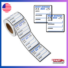 300PCS Car Oil Change Stickers 2x2 Removable Vinyl Next Service Due Labels NEW 