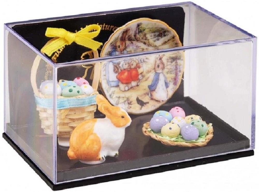 Dolls House Peter Rabbit Plate & Easter Accessories Miniature Reutter Furniture