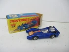 Matchbox Lesney Superfast SF61 Blue Shark- "86" label, clear windshield, boxed