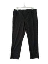Fabulously Slimming Ankle Pants Chico's Black Perfect Stretch Size 3  US XL 16
