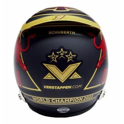美品 1/2 マックス・フェルスタッペン 2023 Wチャンピオン ヘルメット Red Bull Max Verstappen Season 2023 1/2 Helmet World Champion