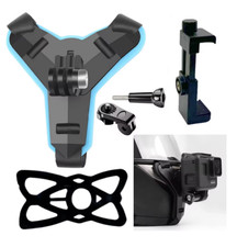 Motorcycle Helmet Phone Mount Holder for GoPro Action Camera