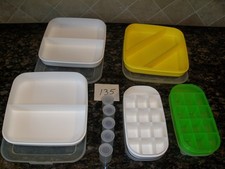 5 Eagle Craftstor Craft storable Square Divided Tray Storage Craft Bin Container