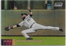2020 TOPPS STADIUM CLUB CHROME REFRACTOR #261 Charlie Blackmon MBL