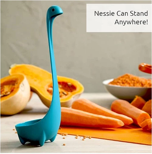 2 PC. Set of OTOTO Mama Nessie Colander Spoon & Nessie Ladle Teal NEW! - Image 3 of 4