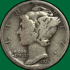 1926-S Mercury Dime Fine F Coin #37734