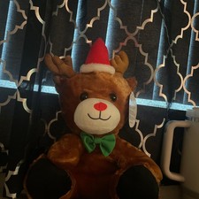 Vintage Russ Singing and Dancing Reindeer Plush - Jingle Bells