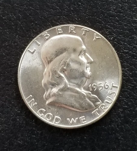 1956-P 50c Franklin Half Dollar AU Uncirculated Condition #1006