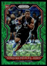 2020 Panini Prizm Rookie Neon Green Pulsar /75 Donovan Peoples-Jones Rookie