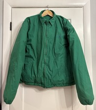 Vintage 90s Polo Ralph Lauren Men  s Large Green Down Puffer Harrington Jacket