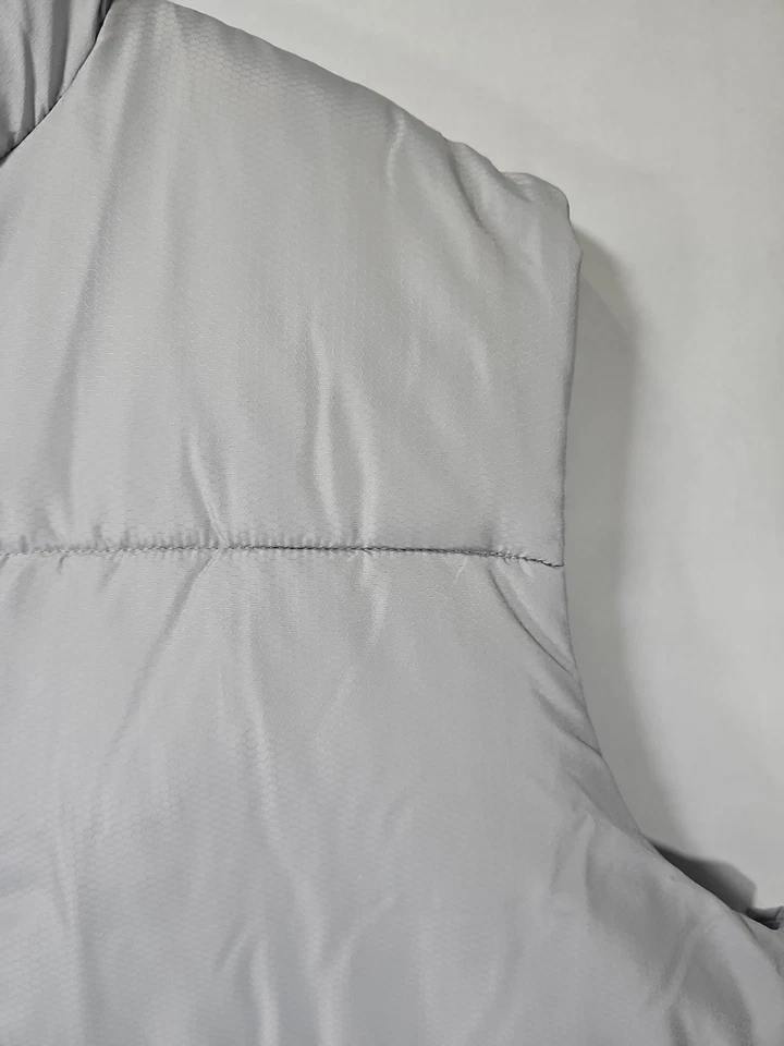 Tek Gear Vest Mens Gray Full Zip Water Repellent Pocket Size 3 XL Tall Winter - Image 3 of 4