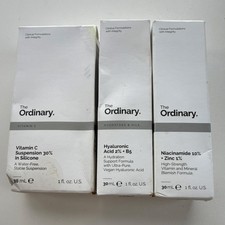The Ordinary Skin Care Set Vitamin C 30 HA 2 B5 Niacinamide 10 Zinc 1