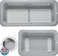 LASSHSWA Collapsible Colander and Strainer for Kitchen, Over the Sink Straine