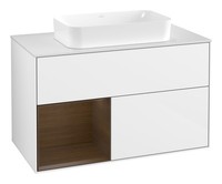 Villeroy & Boch Finion Waschbeckenunterschrank FüR Becken Mittig Regal Links...